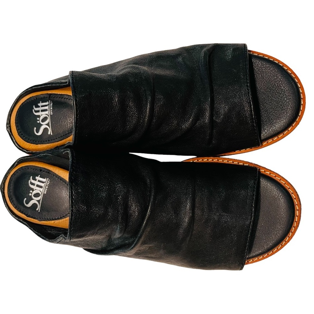 Softt Netta leather slide sandals women’s 8.5